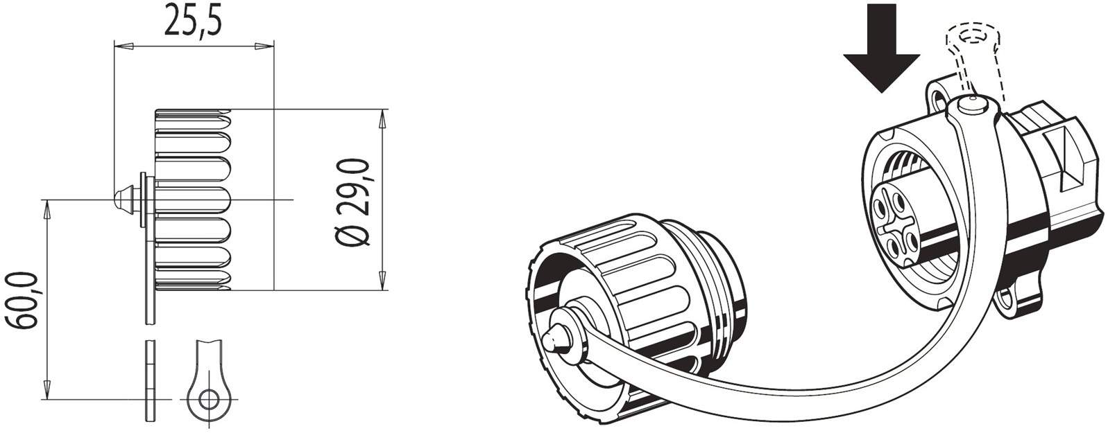 מחברים קונקטורים תעשייתיים AMPHENOL